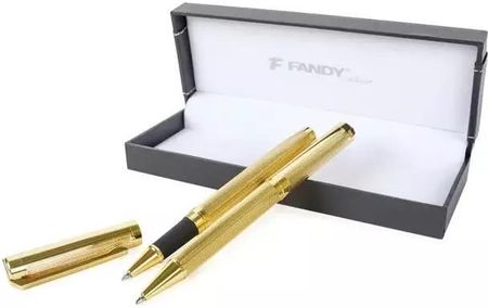 Fandy Pióro Kulkowe + Długopis Ceres Złoty