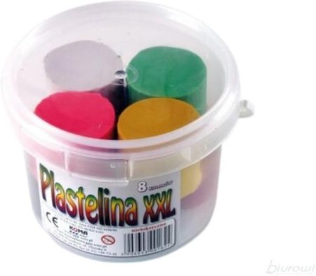 Przedsiębiorstwo Produkcyjno-Handlowe Koma-Plast Spółka Cywilna Plastelina Szkolna W Wiadreku Xxl Sweet Colours 8 Kolorów