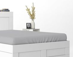 Zdjęcie Detexpol Prześcieradło Satyna Bawełniana 220X200 Pure Collection Light Grey - Koszalin