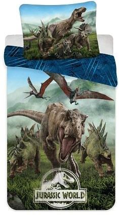 Jerry Fabrics Pościel Jurassic World Dla Dzieci 140X200 + 70X90 Forest