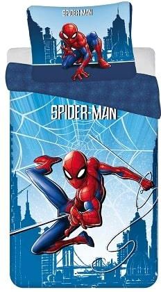 Jerry Fabrics Pościel Marvel Dla Dzieci 140X200 + 70X90 Spider-Man Blue 04