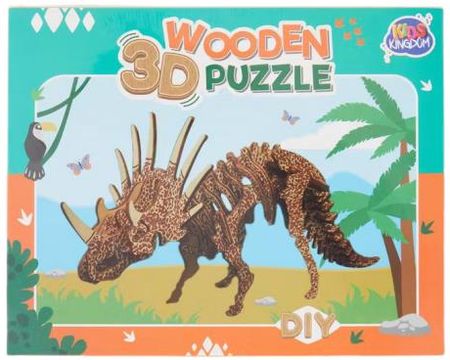 Auster Beheer B.V. Puzzle Drewniane 3D Nosorożec Kids Kingdom