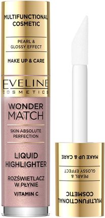Eveline Cosmetics Wonder Match Płynny Rozświetlacz Do Twarzy 01 4,5ml