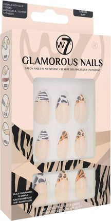 W7 Glamorous Nails Sztuczne Paznokcie Safari Way 24 Szt./1 Opak.