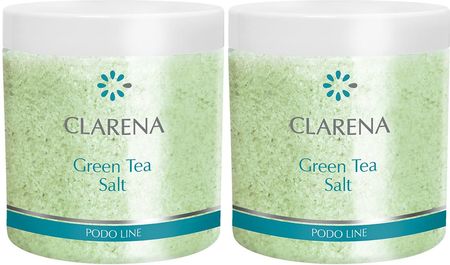 Clarena Podo Line Sól Do Kąpieli Stóp Z Zieloną Herbatą 2x600 g