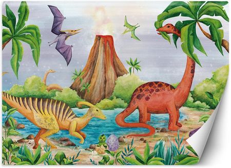 Feeby Dinozaury Nad Jeziorem 100x70