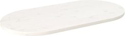 vidaXL Blat Stołu Biały 90X45X2,5 Cm Lite Drewno Sosnowe Owalny 13452-824356