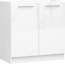 Akord Fabryka Mebli Szafka Kuchenna Pod Zlewozmywak Oliwia S 80Cm Biała Biały Połysk 1567759