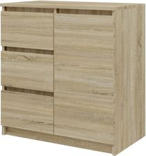 Zdjęcie Komoda 1 Drzwi 3 Szuflady Sonoma Komplet 1567766 - Lubsko