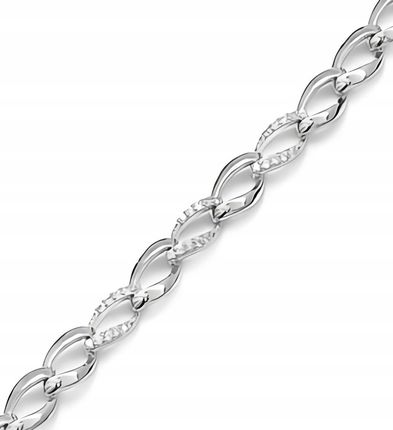 Mo-Biżuteria Bransoletka srebrna, z białymi cyrkoniami