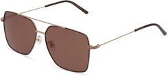 Gucci GG 1053SK Mężczyźni-Okulary słoneczne Pełna obręcz Kwadrat Metal-ramka, czarny