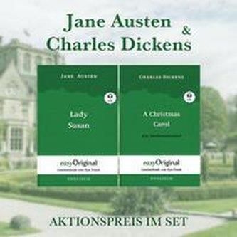 Jane Austen & Charles Dickens Softcover (Bücher + 2 MP3 Audio-CDs) - Lesemethode von Ilya Frank, m. 2 Audio-CD, m. 2 Audio, m. 2 Audio, 2 Teile