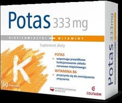 Zdjęcie Potas 333mg 60 kapsułek - Dobiegniew