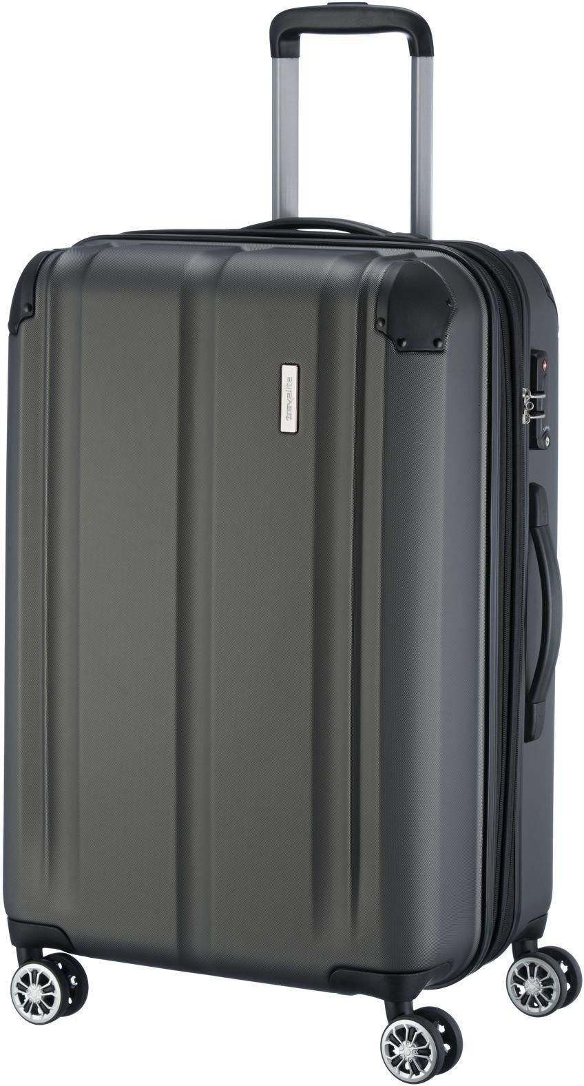Travelite trolley City 77 cm. Expandable antraciet | wehkamp