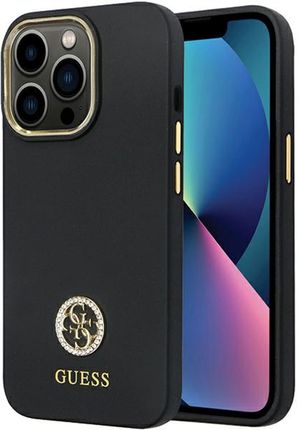 Guess Guhcp13Lm4Dgpk Iphone 13 Pro 6 1" Czarny Black Hardcase Silicone Logo Strass 4G