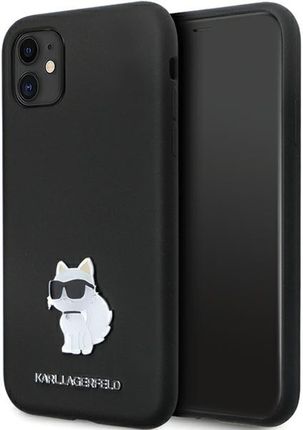 Karl Lagerfeld Klhcn61Smhcnpk Iphone 11 Xr 6 1" Czarny Black Hardcase Silicone C Metal Pin