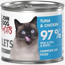 John Dog For Cats Filety Tuńczyk I Kurczak Mokra Dla Kota Pełnoporcjowa 140g