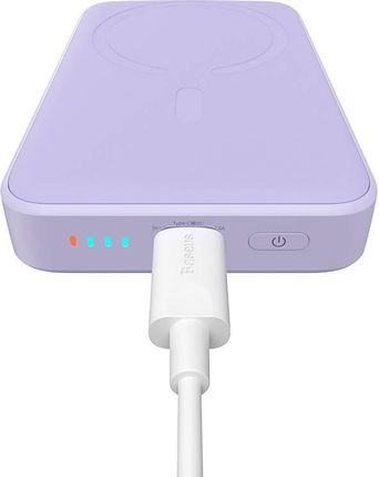 Baseus Magnetic Mini 10000mAh 20W Fioletowy - zdjęcie 6