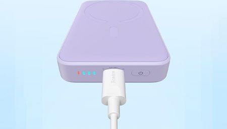 Baseus Magnetic Mini 10000mAh 20W Fioletowy - zdjęcie 2