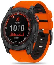 Pasek TECH-PROTECT IconBand Pro do Garmin Fenix 3/5X/3HR/5X Plus/6X/6X Pro/7X Pomarańczowo-czarny