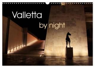 Valletta by night (Wall Calendar 2024 DIN A3 landscape), CALVENDO 12 Month Wall Calendar