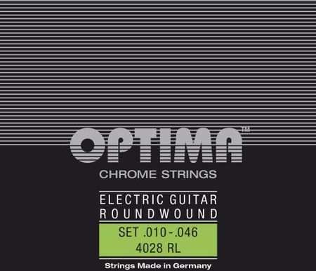 Optima (667411) struny do gitary elektrycznej, chromowane - Komplet 12-strunowy