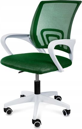 Fotel Krzesło Biurowe Obrotowe Zielone Nowoczesne