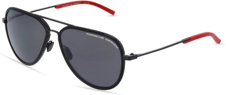 Porsche Design 8691 Mężczyźni-Okulary słoneczne Pełna obręcz Pilot Metal-ramka, czarny