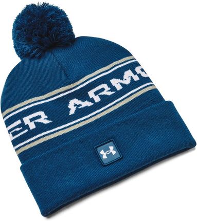 Męska czapka zimowa Under Armour UA Men's Halftime Pom Beanie - niebieska