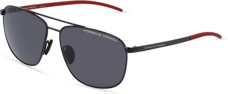 Porsche Design 8909 Mężczyźni-Okulary słoneczne Pełna obręcz Pilot Metal-ramka, czarny
