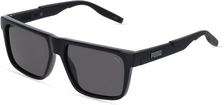 Puma PU0315S Unisex-Okulary słoneczne Pełna obręcz Kwadrat Tworzywo sztuczne-ramka, czarny