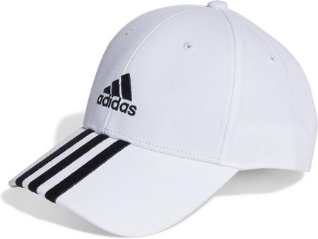 Czapka z daszkiem unisex adidas 3-STRIPES COTTON TWILL biała II3509