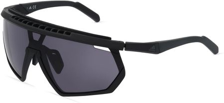 ADIDAS SP0029-H Unisex-Okulary słoneczne Pełna obręcz Szyba mono Tworzywo sztuczne-ramka, czarny