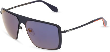 Adidas OR0036 Mężczyźni-Okulary słoneczne Pełna obręcz Kwadrat Metal-ramka, niebieski