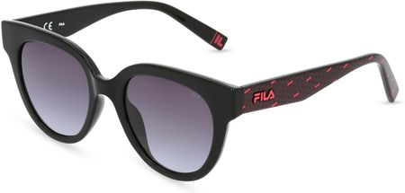 Fila FIASFI119 Panie-Okulary słoneczne Pełna obręcz Motyl Tworzywo sztuczne-ramka, czarny