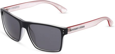 Superdry KOBE Unisex-Okulary słoneczne Pełna obręcz Kwadrat Tworzywo sztuczne-ramka, szary