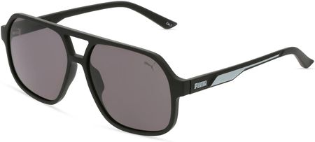 Puma PU0368S Mężczyźni-Okulary słoneczne Pełna obręcz Pilot Tworzywo sztuczne-ramka, czarny
