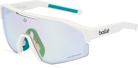 Bollé LIGHTSHIFTER Unisex-Okulary słoneczne Pełna obręcz Szyba mono Tworzywo sztuczne-ramka, biały