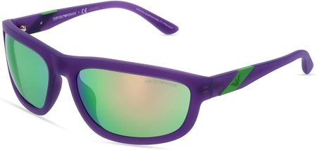 Emporio Armani EA4183U Mężczyźni-Okulary słoneczne Pełna obręcz Kwadrat Tworzywo sztuczne-ramka, violett
