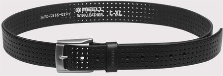 pasek REELL - Punched Belt Black Black (Black ) rozmiar: L/XL