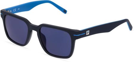 FILA FIASFI209 Mężczyźni-Okulary słoneczne Pełna obręcz Kwadrat Tworzywo sztuczne-ramka, niebieski