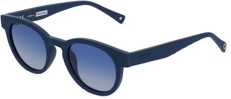 STING STGSST436 Unisex-Okulary słoneczne Pełna obręcz Panto Tworzywo sztuczne-ramka, niebieski