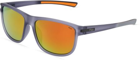 FILA FIASFI302 Unisex-Okulary słoneczne Pełna obręcz Kwadrat Tworzywo sztuczne-ramka, szary