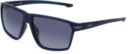 MEXX EYES 6537 Mężczyźni-Okulary słoneczne Pełna obręcz Kwadrat Tworzywo sztuczne-ramka, niebieski