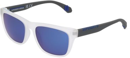 SUPERDRY 5009 Unisex-Okulary słoneczne Pełna obręcz Kwadrat Tworzywo sztuczne-ramka, biały