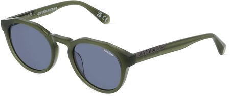 SUPERDRY 5012 Unisex-Okulary słoneczne Pełna obręcz Panto Tworzywo sztuczne-ramka, zielony