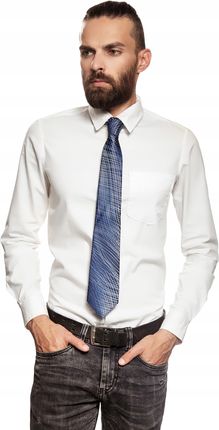 Klasyczny krawat męski z abstrakcyjnym nadrukiem