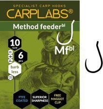 Konger Haczyk Bezzadziorowe Carplabs Nr 14 Method Feeder Barbless Oczko
