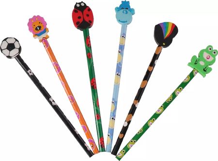 Topwrite Kids Ołówki Z Gumką Dla Dzieci 6El