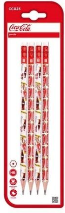 Ołówek Hb Z Gumką Coca Cola 4Szt.